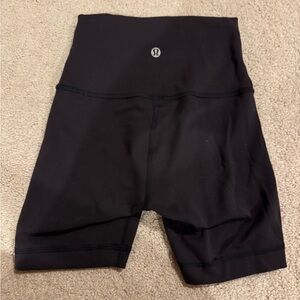 Lululemon Athletica Black Bike Shorts High-Waisted Performance